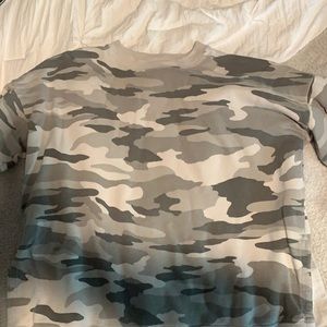 Oversized camo Aerie crewneck